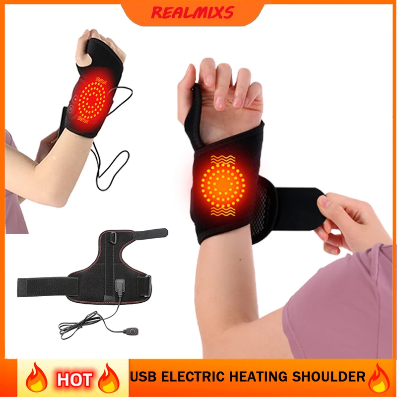 

Протектор для запястья с подогревом, спортивная защита, дышащий поддерживающий рукав, инструмент для суставов, тепловое медицинское устройство