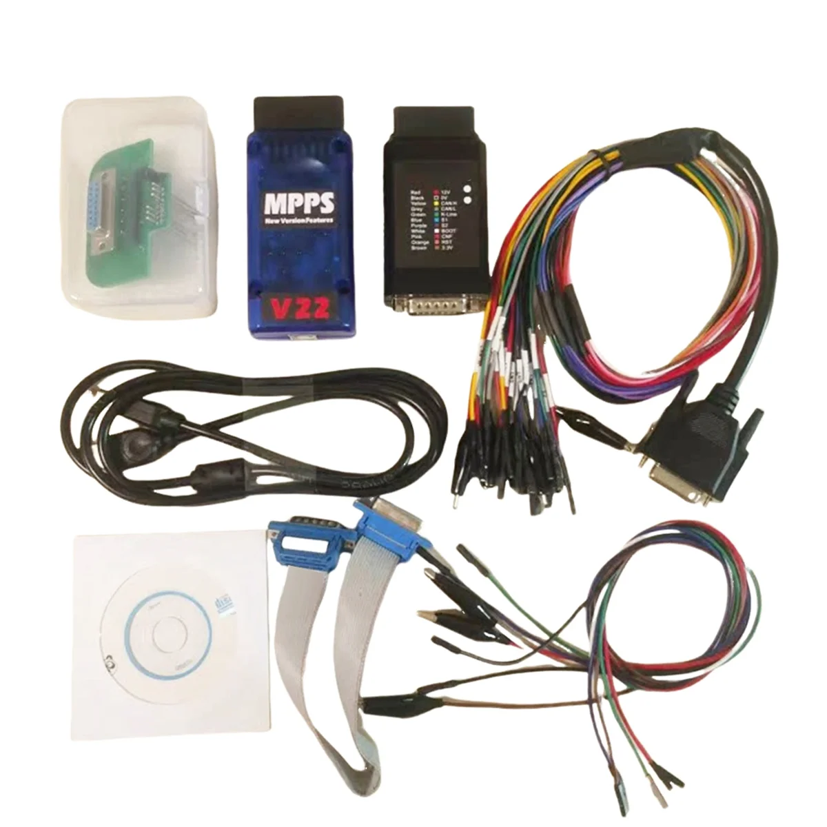 

MPPS V22 MPPS Master V22.2.3.5 ECU Master MAIN Tricore Multiboot Breakout Tricore Cable Chip Tuning Scannerkit