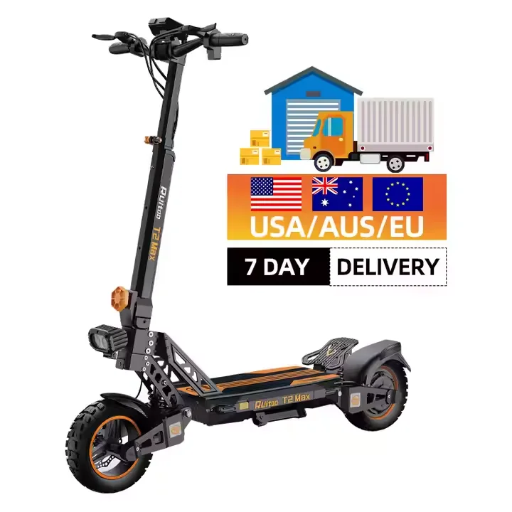 Ruitoo T3 Pro 3200W Dual Motor Electric Scooter 10-inch Folding Portable 60V 20.8Ah Adult Urban Transport Street Scooter