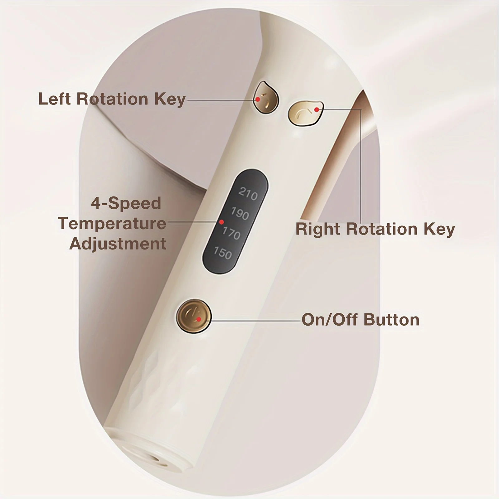 Automatic Hair Curler, 28mm Barrel, 4 Temperature Modes, Negative Ion Generator, Smart Timer and Sensor, Auto Off for Safety 2