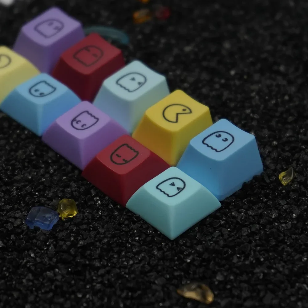 Npkc-bonito Emoticons Keycaps Oem Dsa Suplementar Keycap Pbt Material para Teclado Mecânico Keycaps Faça Você Mesmo Jogo Pcs - Imagem 4