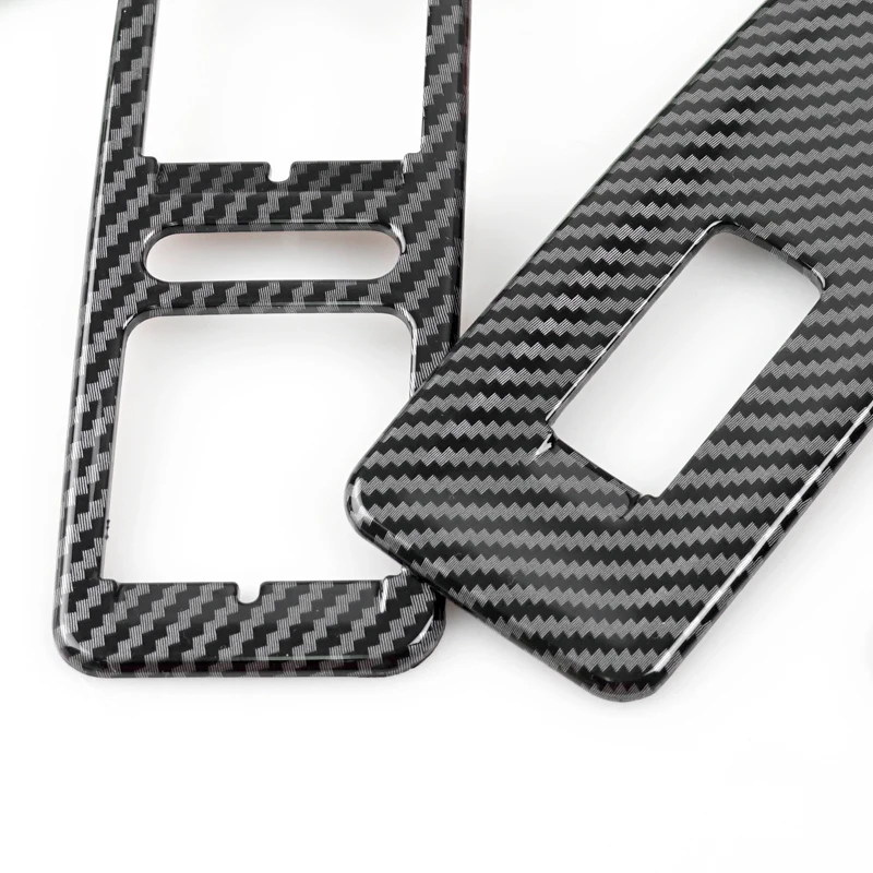 ABS Carbon Fiber Printed Car Styling Window Lift Control Door Handle Panel Cover Trim For VW Golf 6 MK6 2009 2010 2011 2012 2013