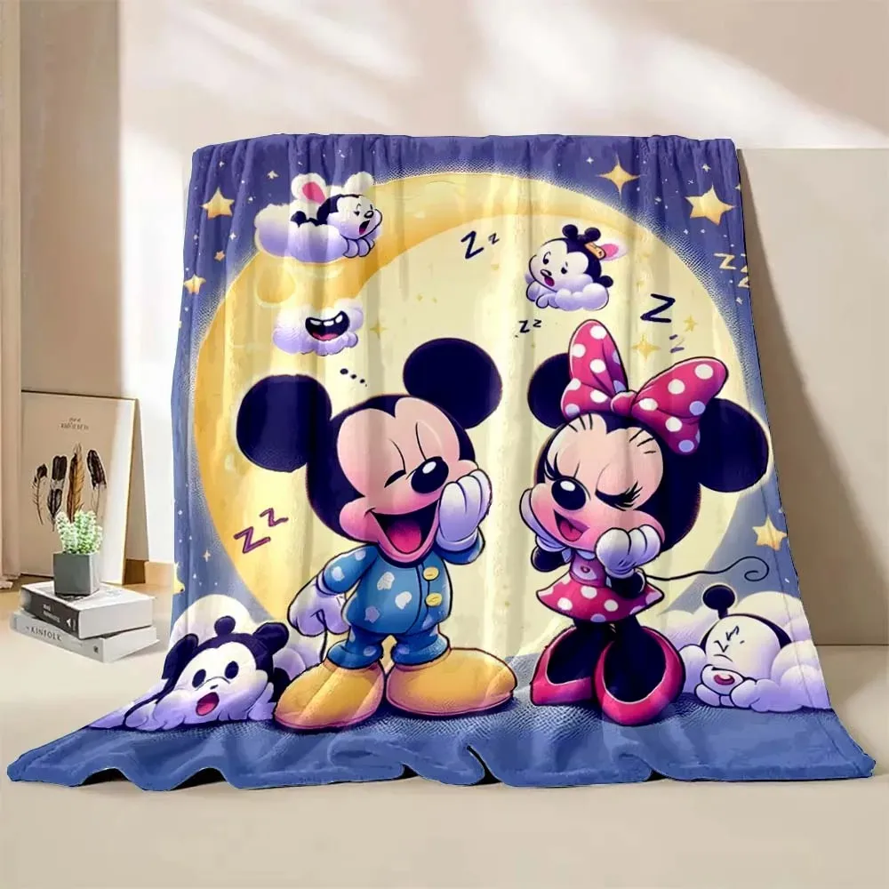 Plaid Disney Mickey Minnie Nuit Étoilée Doux - Idéal Enfants