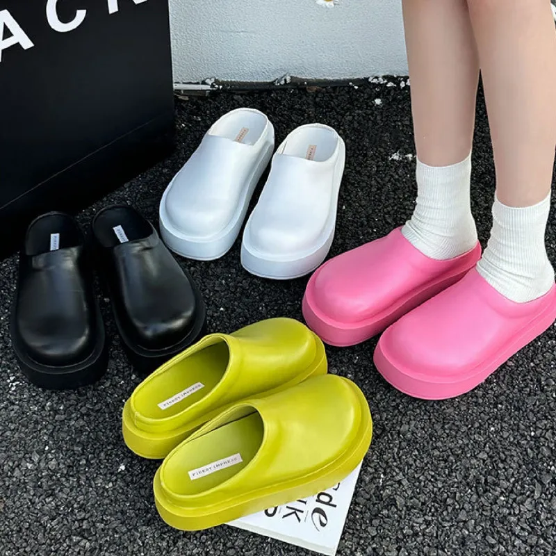 Zapatillas de cuero con punta cerrada para mujer, mocasines de