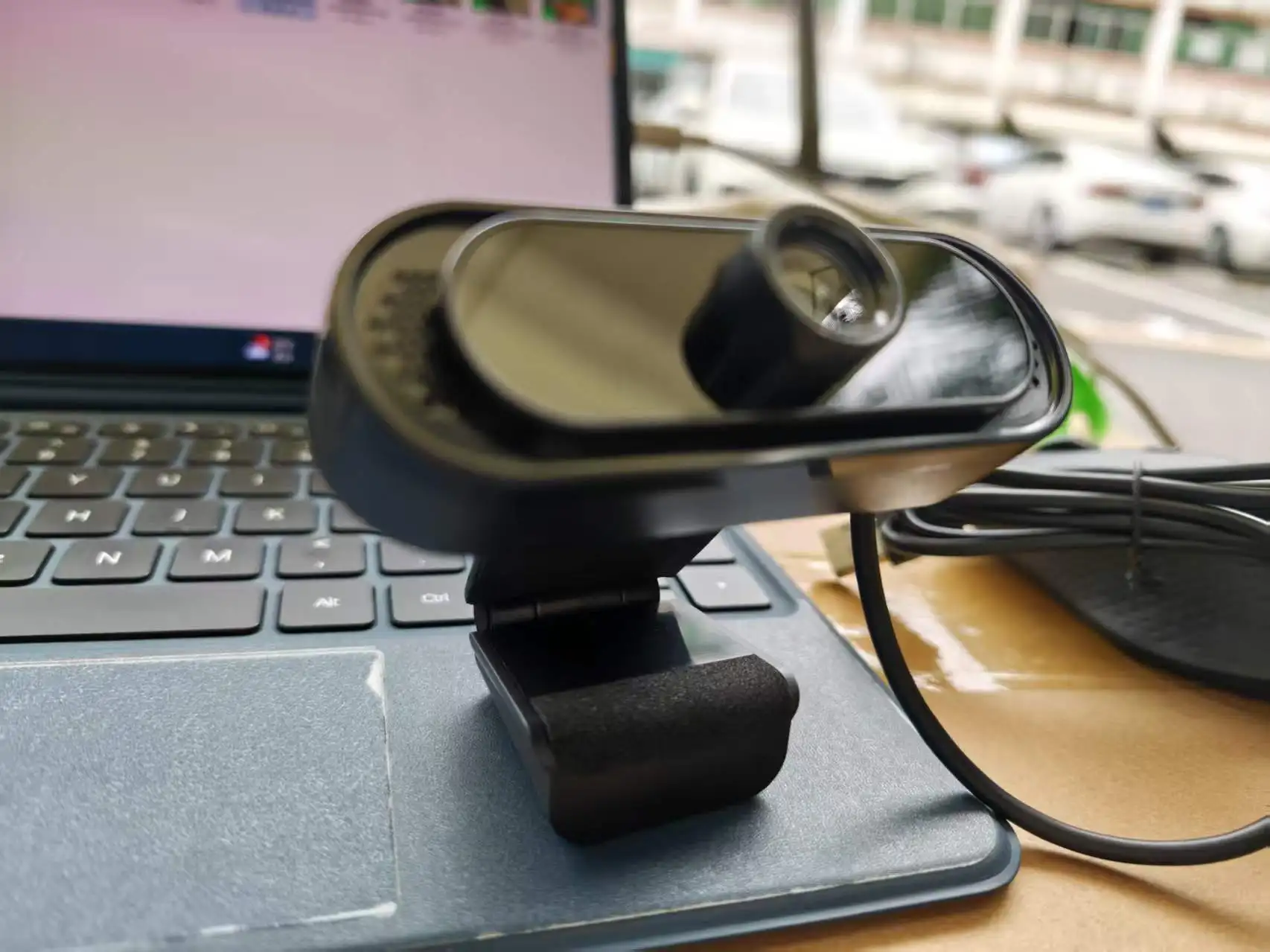 Webcam with Microphone, USB Computer Camera for Video Calls, Zoom, Teams, Stream