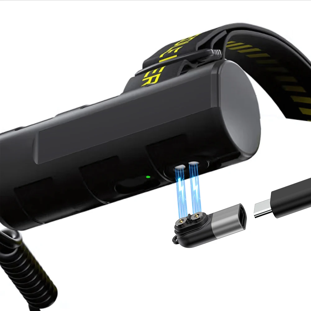 Magnetic Tip Adapter with Overload Guard Flashlight Charging Converter Magnetic USB C Adapter Charger for Flashlights Headlamps