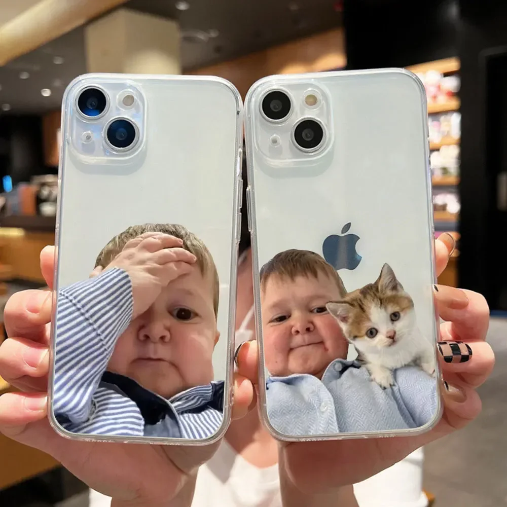 Humorous Hasbulla Themed Transparent Soft Phone Case Cover