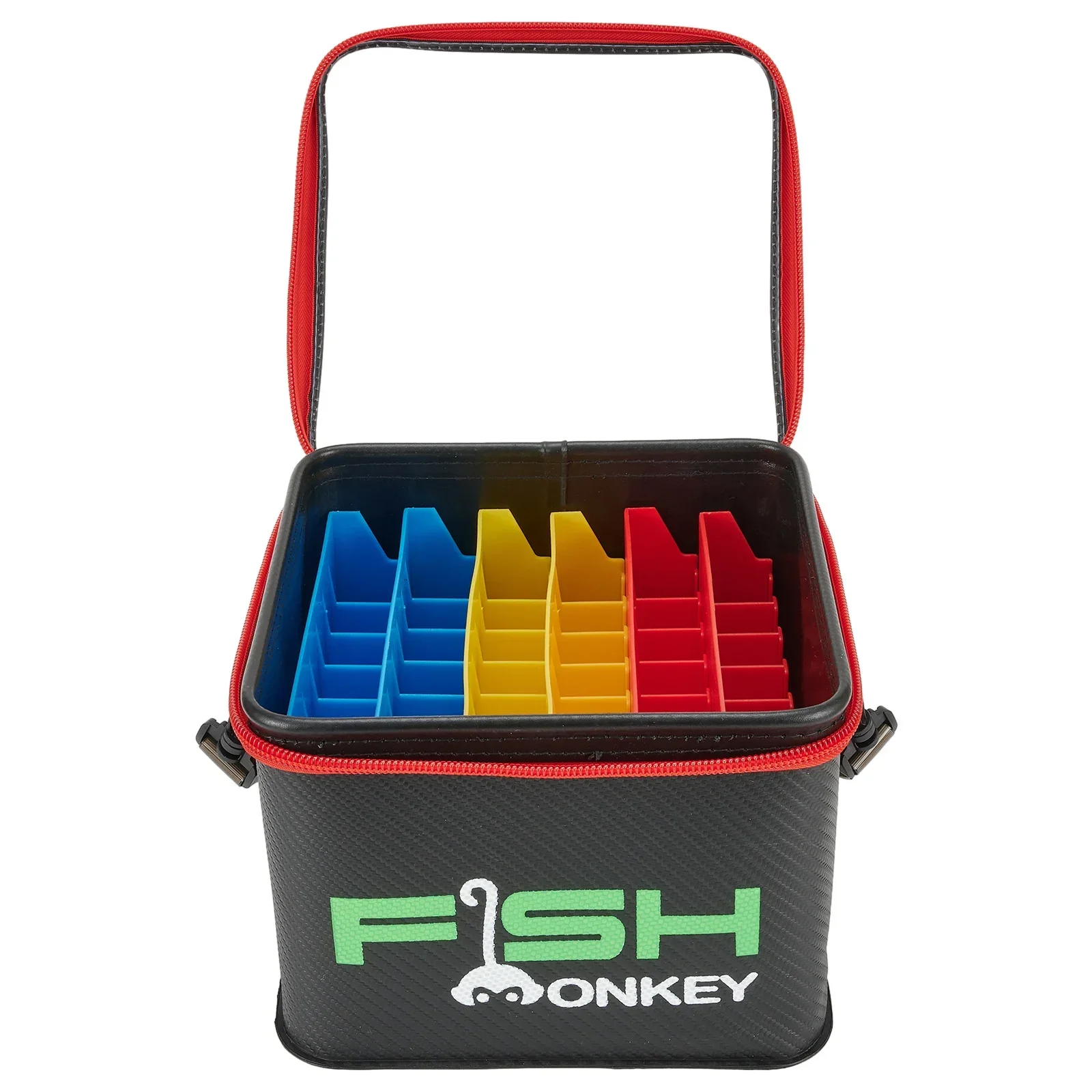 Outdoor Fishing Lure Tackle Storage Bucket Portable EVA 48 Slot Squid Jig Storage Case Bag-fishing lure storage