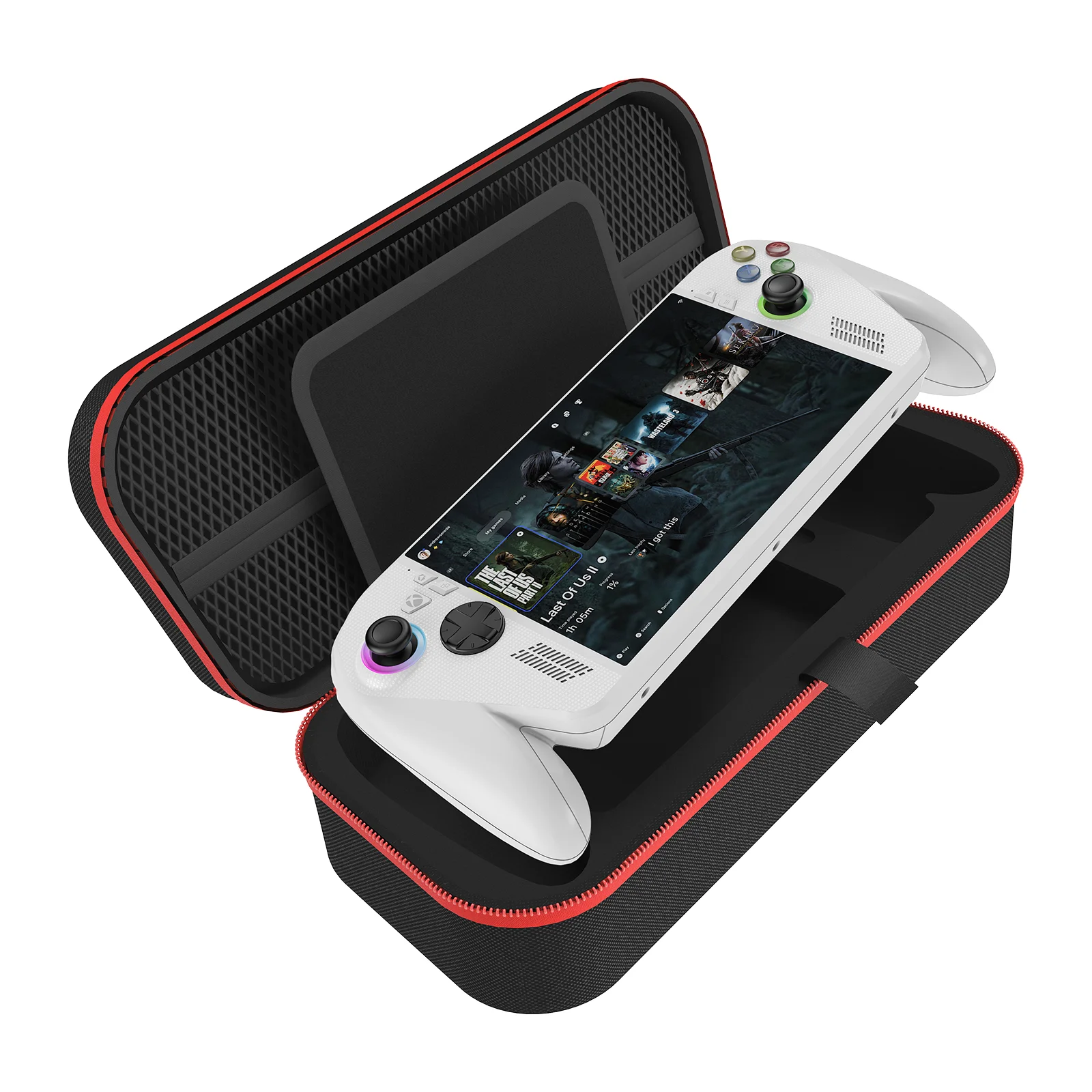 ASUS ROG XBOX Ally X 2025 호환 하드 캐리 케이스, ROG Ally X 콘솔 및 액세서리용 휴대용 여행 가방