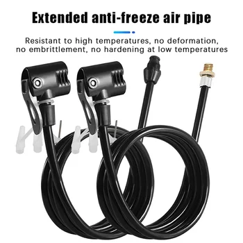 Bicycle Air Pump Extension Tube Universal Connector Hose for Tire Inflator Nozzles Bike Pump Accessories Easy Inflation Solution