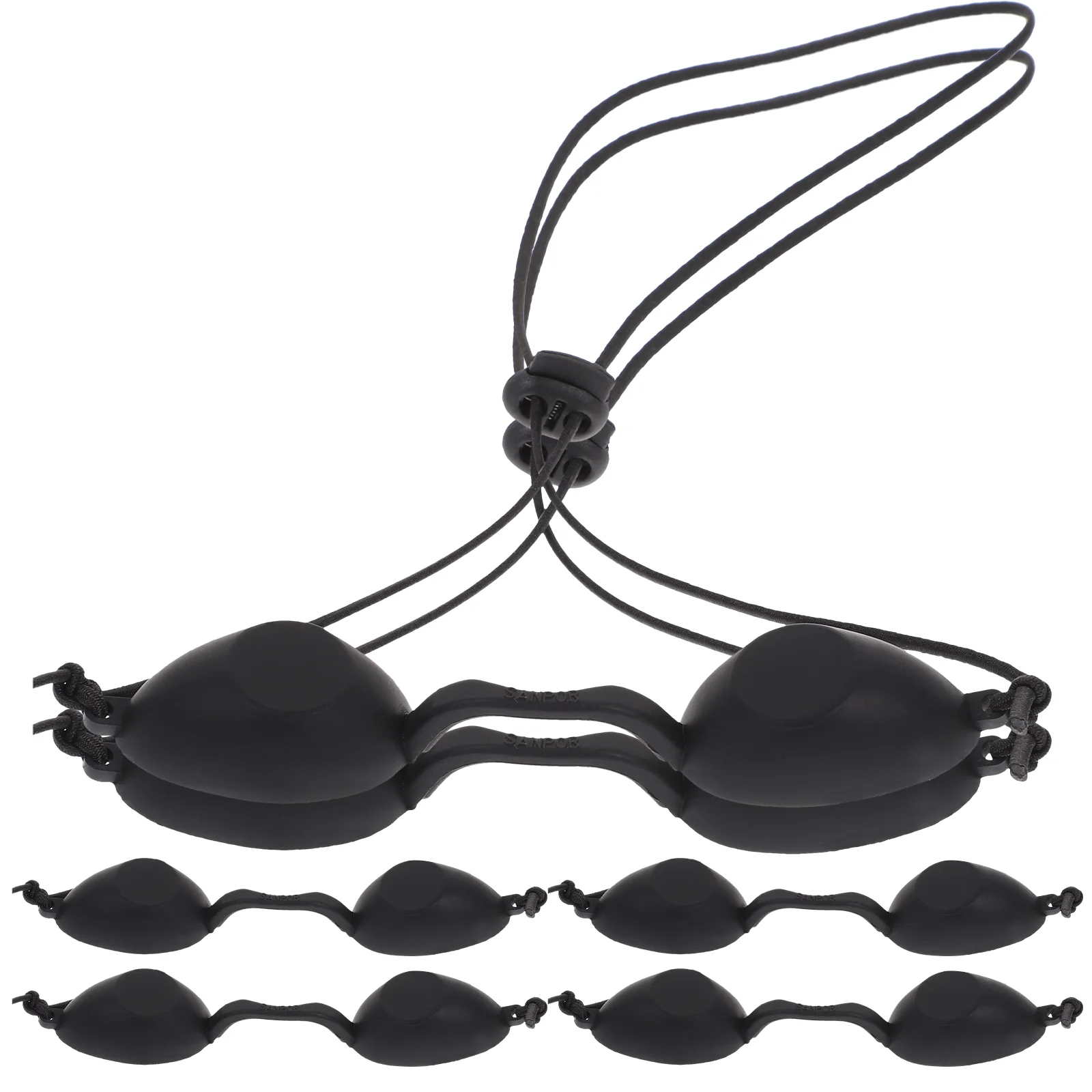 6 PCS Tanning Glasses Eye Protection Bed Face Goggles No Lines Beauty