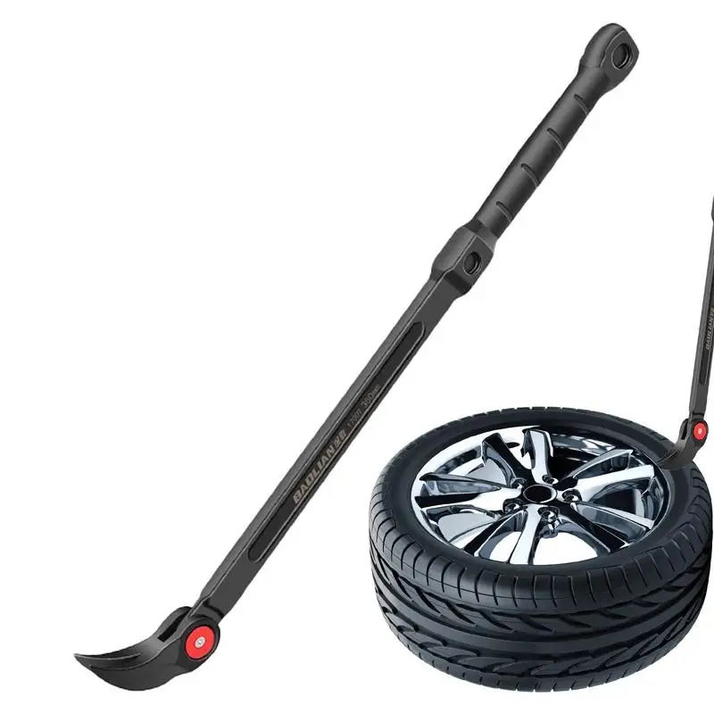 Auto Repair Crow Bar Forged Steel Pry Bar Nail For Easier Demolition Car Tire Repair Tool Nail Puller End For Car