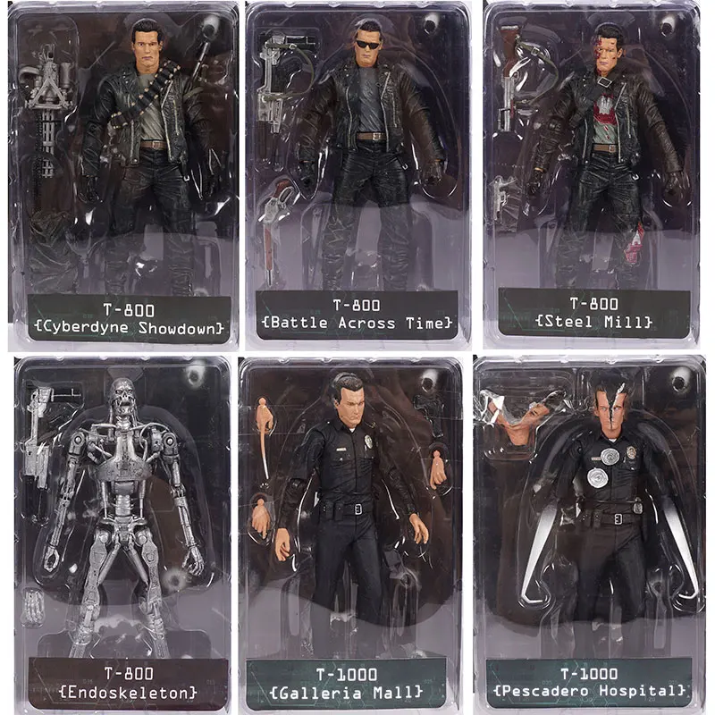 Neca The Terminator Ration Day T-800 Endoscheletro T-1000 Compagnie Schwarzenegger Macchine Pvc Action Figure Giocattoli Bambole