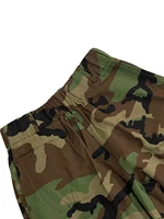 1338 New Product Rubber Waist Printed Camo Multi Pocket Casual Women's Shorts - Image 5