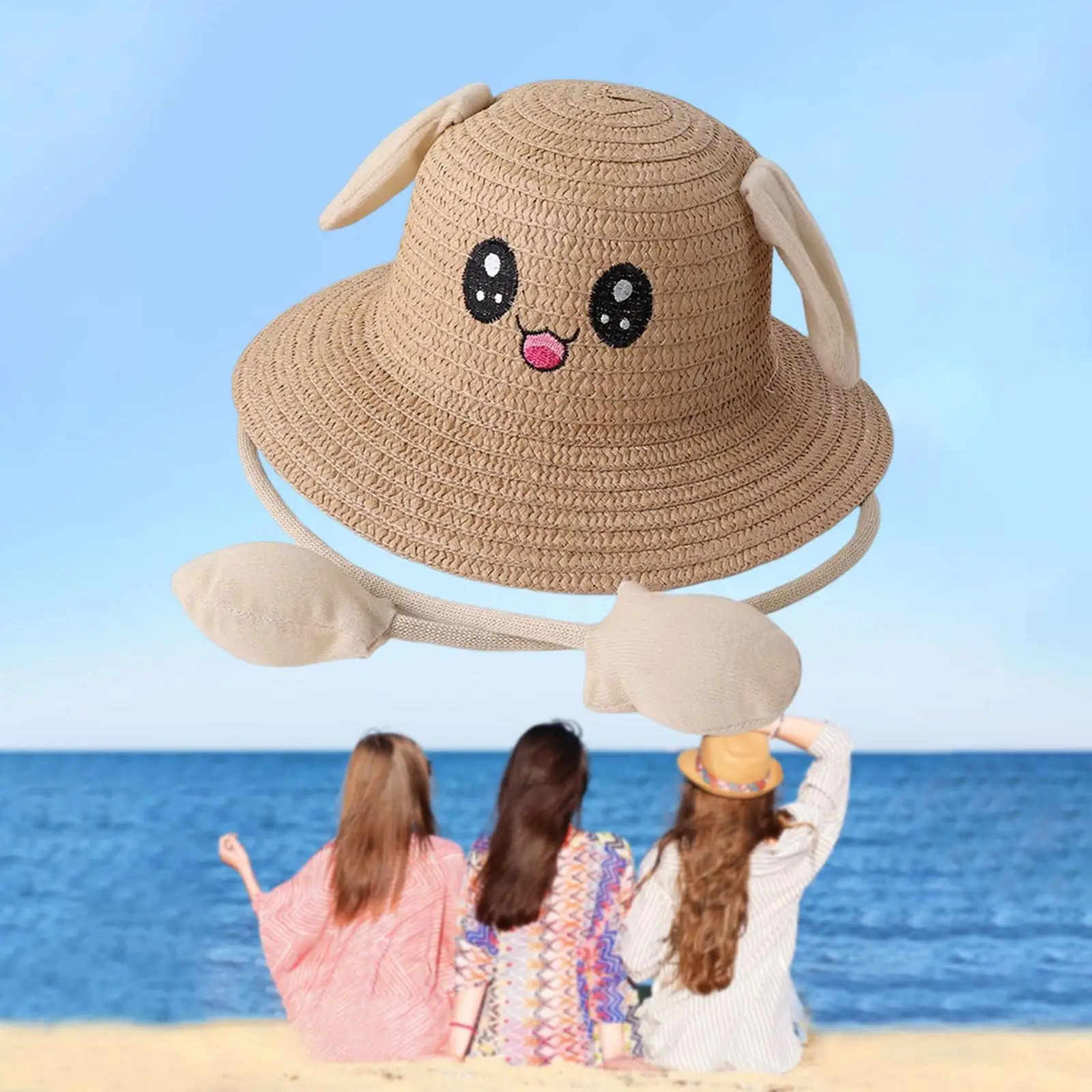Cappello Di Paglia Da Donna Pieghevole - Tesa Larga 13,5 Cm, Protezione UV 50+ Per Spiaggia E Viaggi