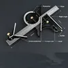 Multifunctional Angle Ruler Combination Square Stainless Steel Combo Square Carpentry Tools Carpenter Square Metal Ruler #40 4