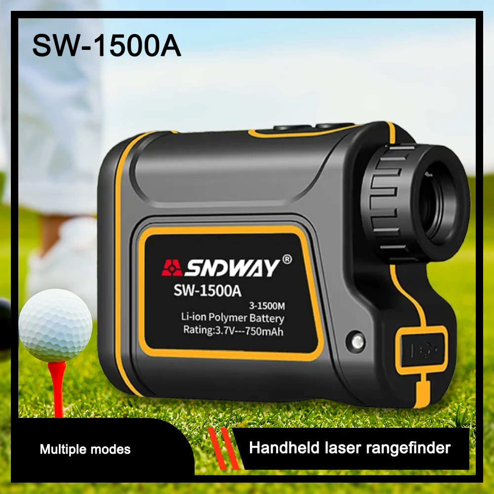 SNDWAY1500A Telescope Laser Range Finder 600m 1000m 1500m Digital Distance Meter Golf Hunting Monocular Rangefinder No LCD Displ