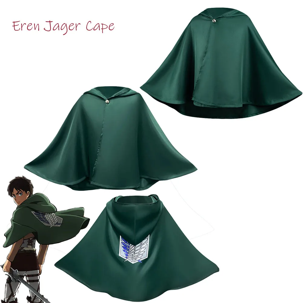 

Eren Jager Cosplay Fantasy Cloak Survey Corps Cape Anime Attack On Cosplay Titan Costume Disguise Women Men Roleplay Outfits