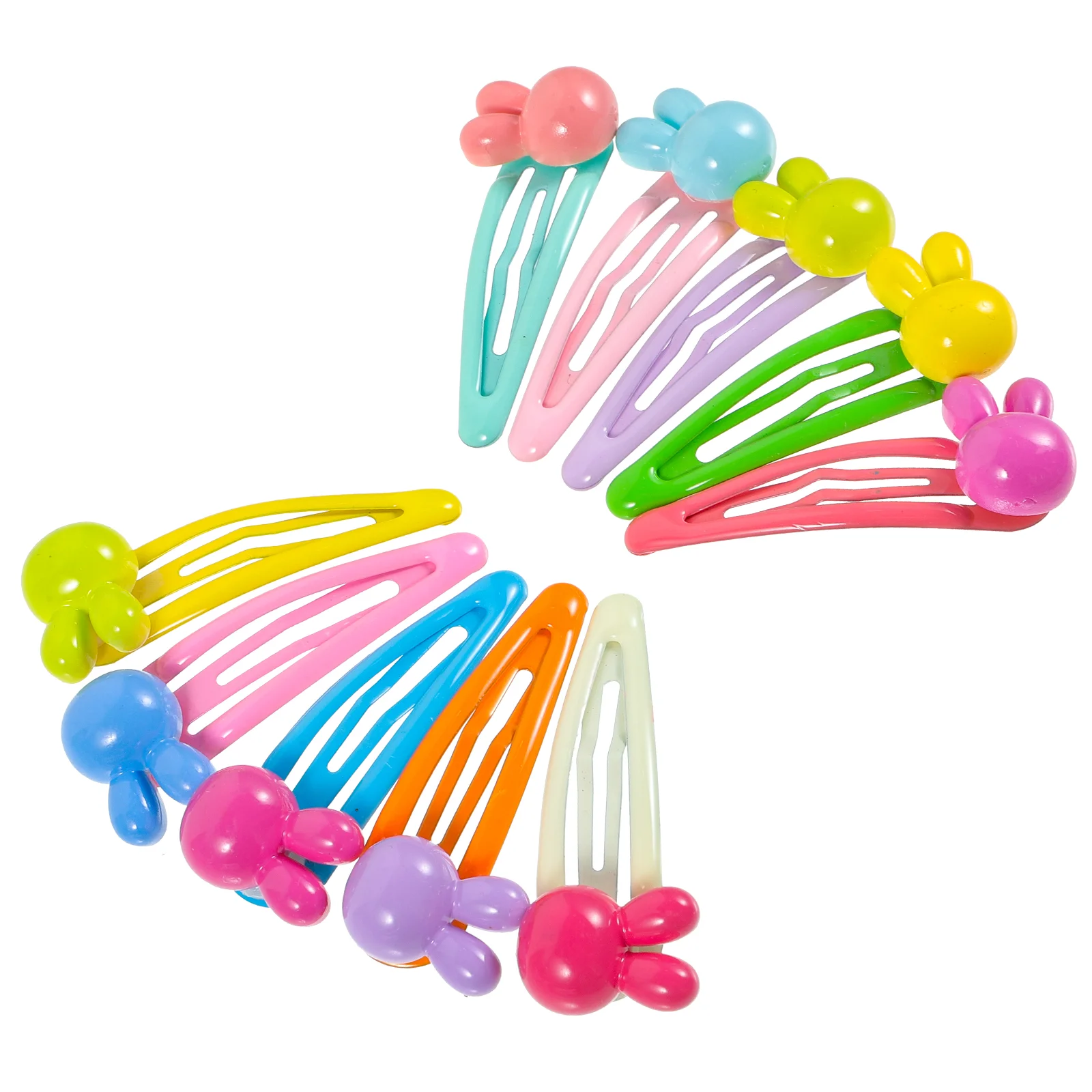 

10 pcs Rabbit Snap Hair Clips Toddler Girl Hair Clips Bunny Hair Clips Kids Hair Clips
