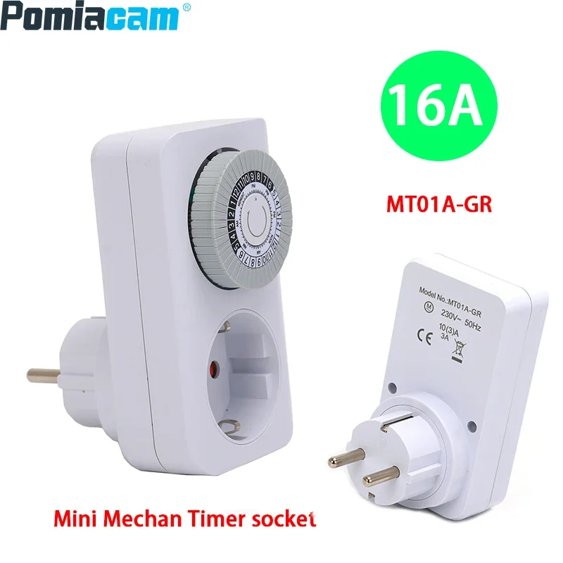 

MT01A-GR Electric Automatic Power-off Countdown Socket Mechanical Timer Household Energy-saving Intelligent Timing Switch