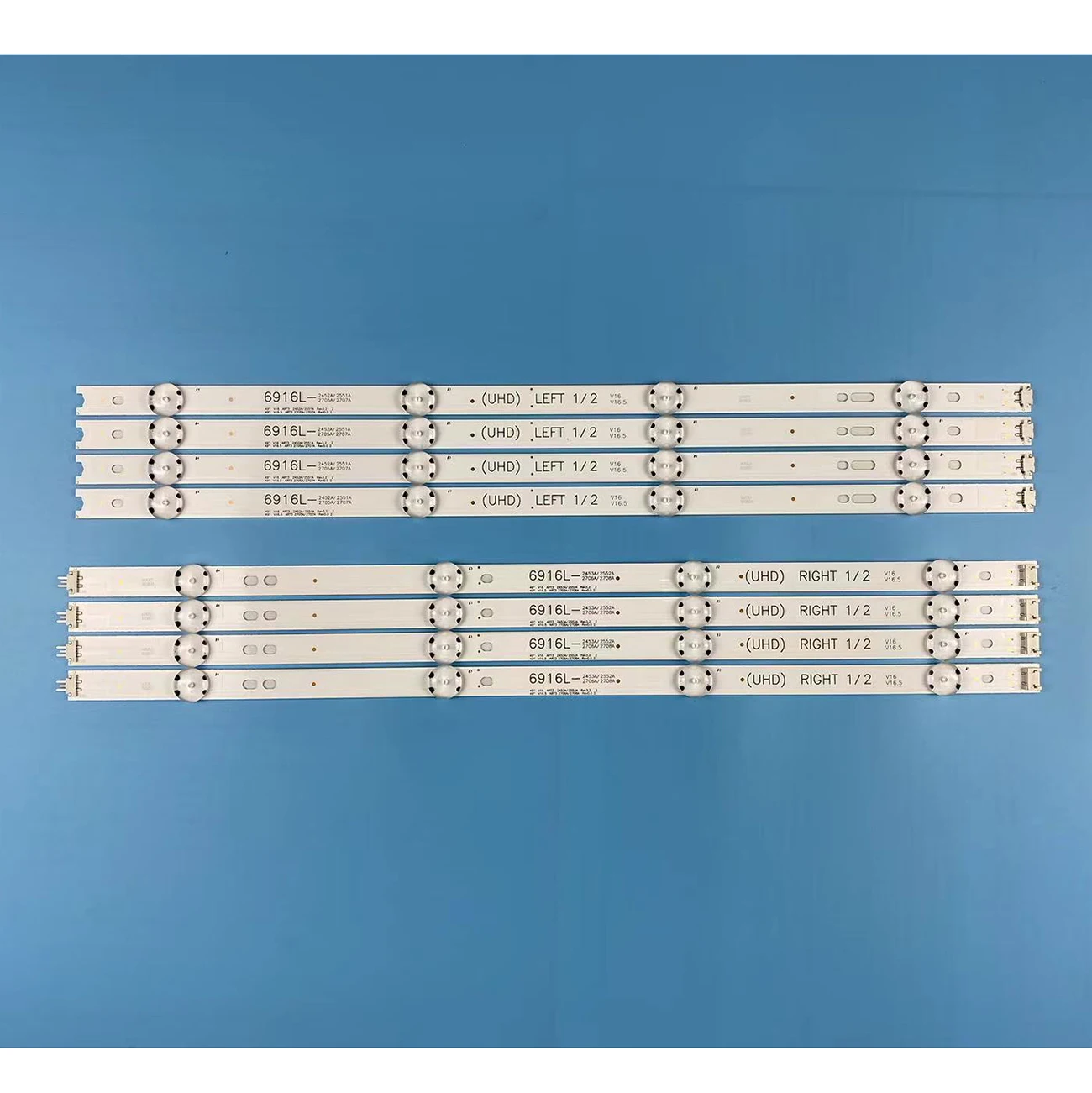 Tira de Luz de Fundo Led para tv 49 Polegada tv 49uh603v 49uh620v Lc490dge 6916l2705a 6916l-2706a 6916l-2707a 6916l-2708a Pcs Set