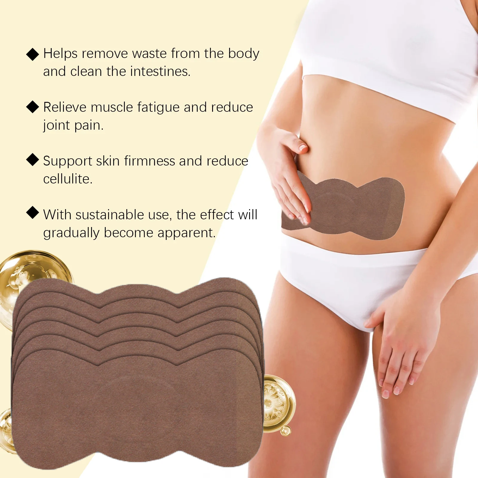 6/12/24/60PCS Hot Assistive Care Patch Burns Gently And Has A Long-lasting Slimming Effect Making Beauty and Health Tools