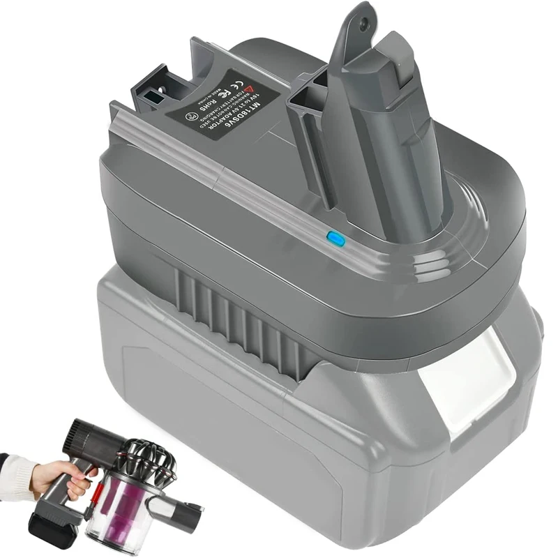 Battery Convert Adapter For Makita 18V-20V Battery To Dyson V6 Vacuum