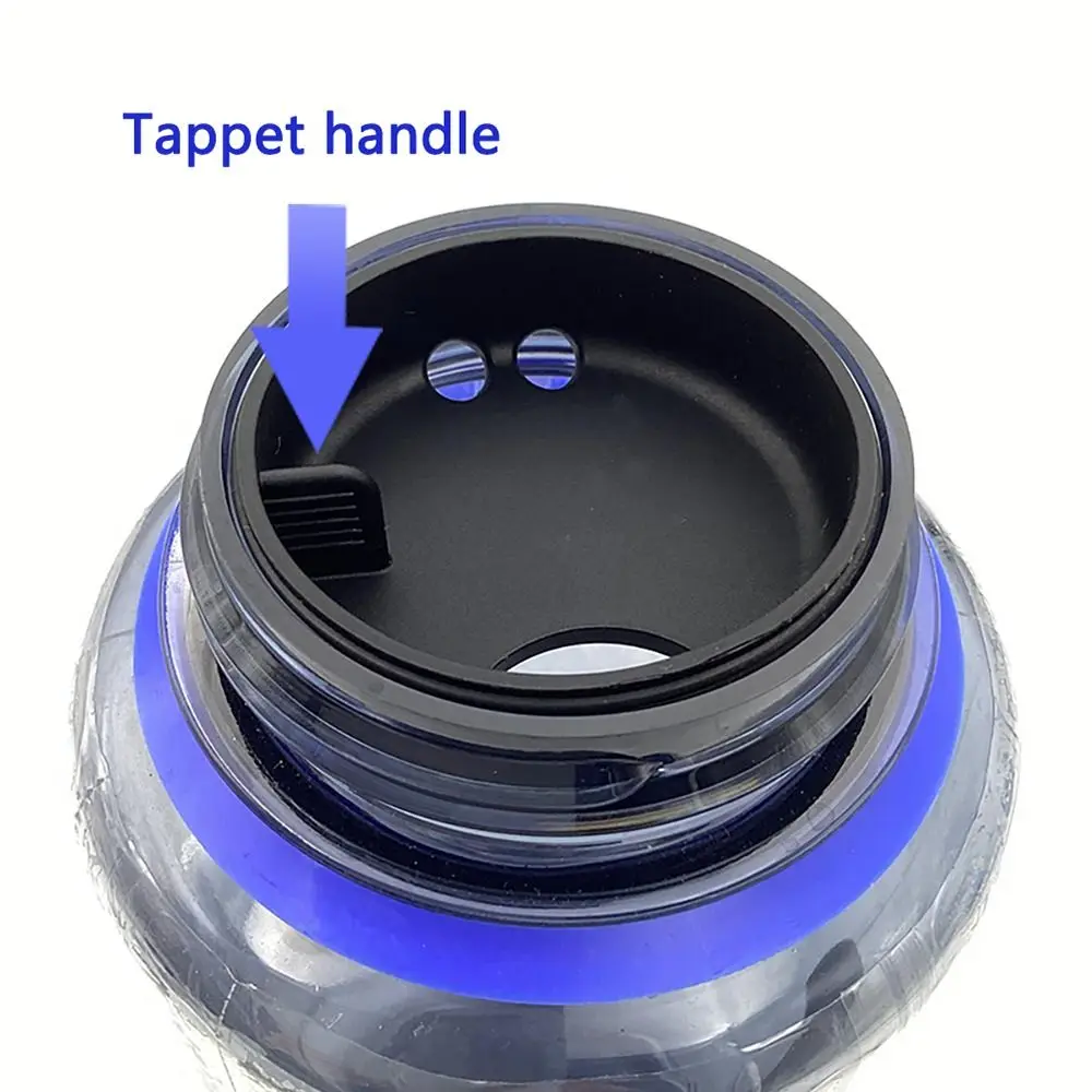 Impresa Silicone Wide Mouth Water Bottle Splash Guard - Compatible With Nalgene Wide Mouth Water Bottles - 3-Pack, Black - Drinking Spout & Sip Insert