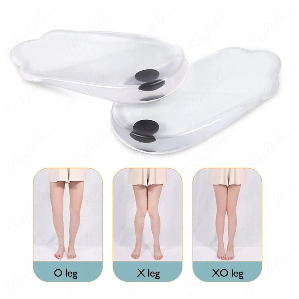 마조에지 젤 정형외과용 깔창, O자형 다리 및 X자형 다리 교정용, 남녀 공용 실리콘 신발 깔창, 자석 마사지 신발 패드