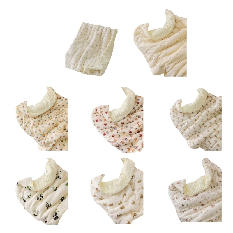 Cotton Receiving Blanket for Toddler Newborn Stroller Blankets Cover Ultra Absorbent Swaddles Wrap Multi-Layer Quilt