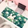 Lovely Rabbit Large Gaming Keyboard Mouse Pad Anime Green Plant Computer Gamer Tablet Mause pad Long Mousepad 900x400 Cute Mats 1