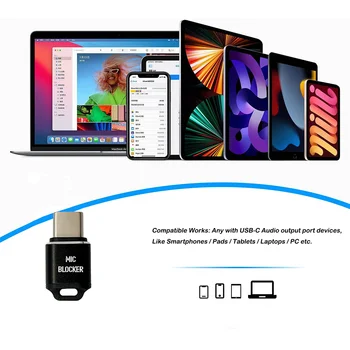 2024 Nuovo blocco microfono USB-C Blocco microfono Mantieni le conversazioni private per telefoni cellulari Tablet Laptop