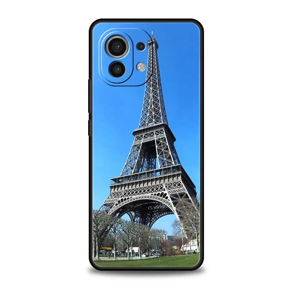 Elegant Red Umbrella Eiffel Tower Soft Phone Case