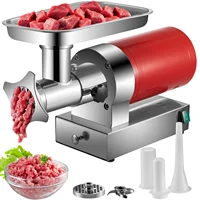 SucceBuy hachoir à viande électrique, 661 lb/heure 1100 W hachoir à viande hachoir à viande électrique 1,5 HP avec 2 plaques de broyage, 1