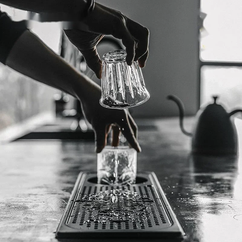 Commercial Bar Cup Washer with Filter Embedded High Pressure Rinse Coffee Shop Milk Tea Automatically with Filter