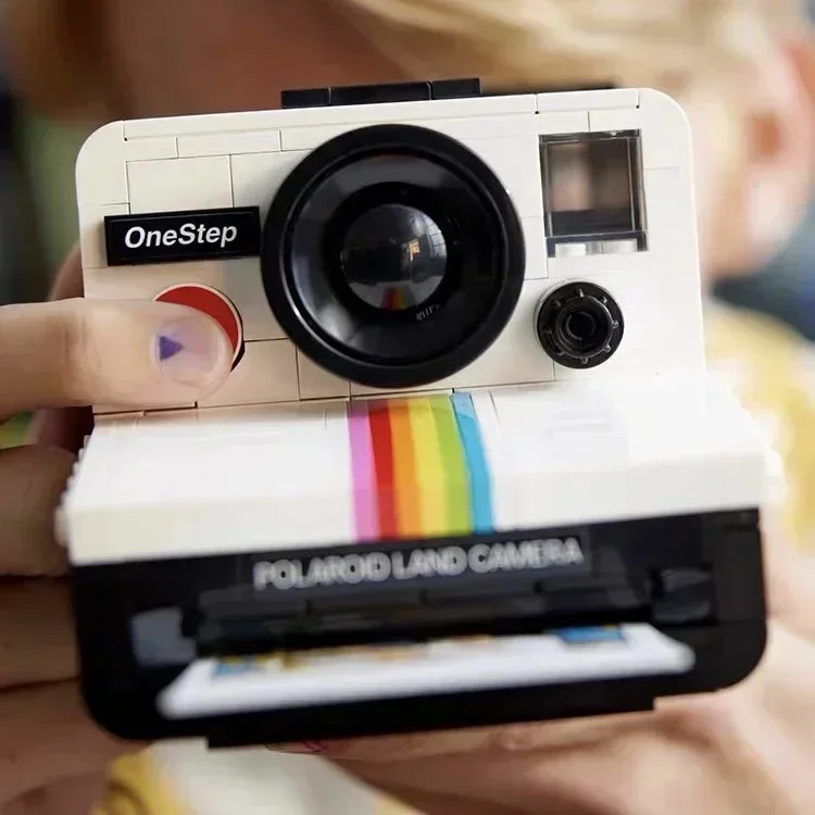 원스텝 SX-70 카메라 빌딩 블록 21345 세트, 교육용 모델 건설 키트, 어린이 생일 선물, 2024 새로운 아이디어