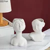 Chest Nude Figures Vases Human Body Art Ceramic Flower Pots Desk Decoration Artificial Flowers Decorative Porcelain Floral Vase 3