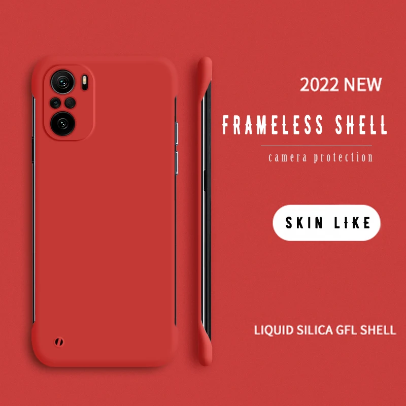 Einfache schlanke dünne Matte Handyhülle für XIAOMI Mi 12 11 Ultra 11T 9 9T 10 10S 10T Lite Pro Bumper Poco F3 Rimless Co_voghion.com