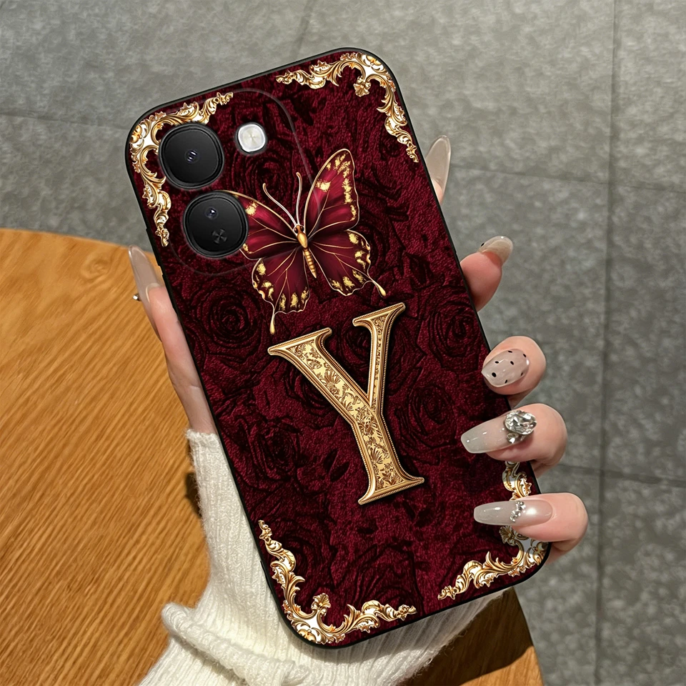 Luxury Crown Letters Pattern High-Quality Matte Silicone Shockproof Phone Case