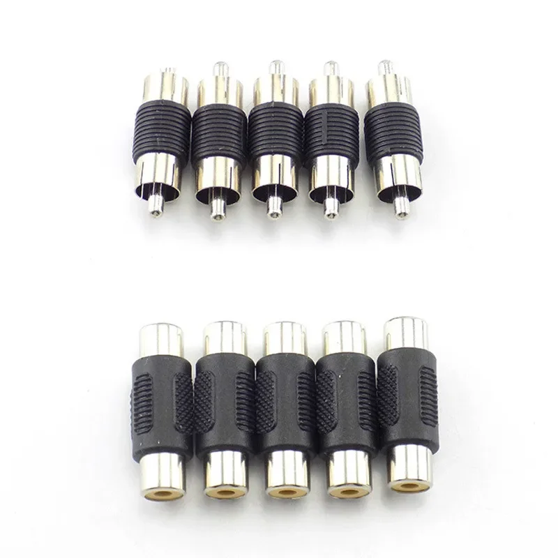 Video Audio Converter 5pcs 10pcs RCA Lotus Head Straight Male Monitoring Audio Adapter RCA Male to Connector video audio converter,audio video cable