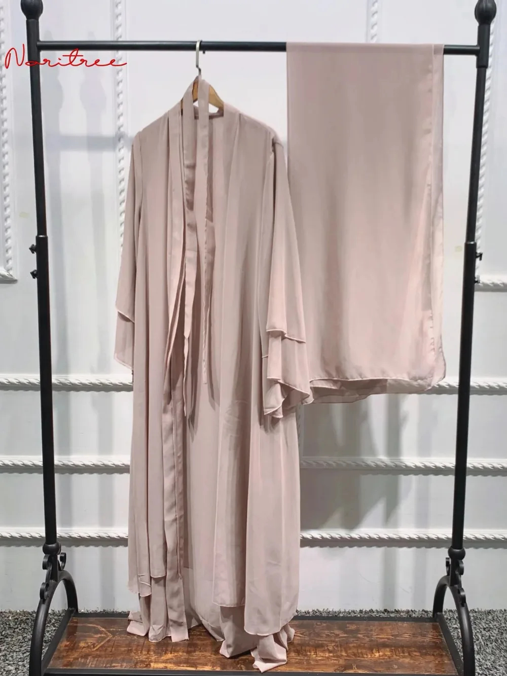 Chiffon Abaya Kimono for Women, Dubai Muslim Cardigan, Abayas, Casual Robe, Female Islam Clothes with Belt, Fashion, F2664