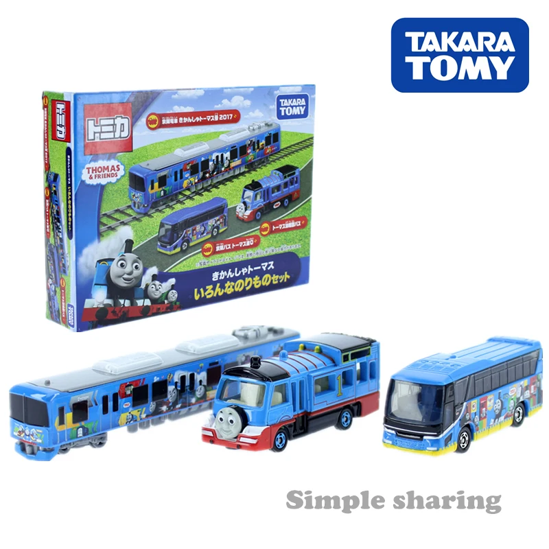 Takara Tomy Tomica Thomas & Friends Veicolo Set The Tank Engine Truck Bus Model Kit Diecast Miniature Baby Train Toys