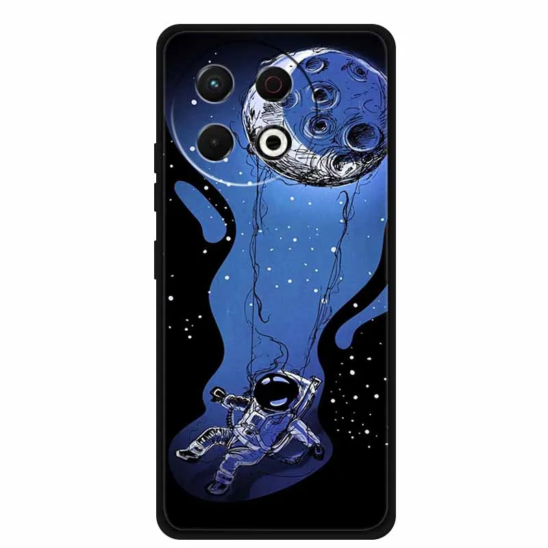 Black Silicone Soft Phone Case - Protective Back Cover
