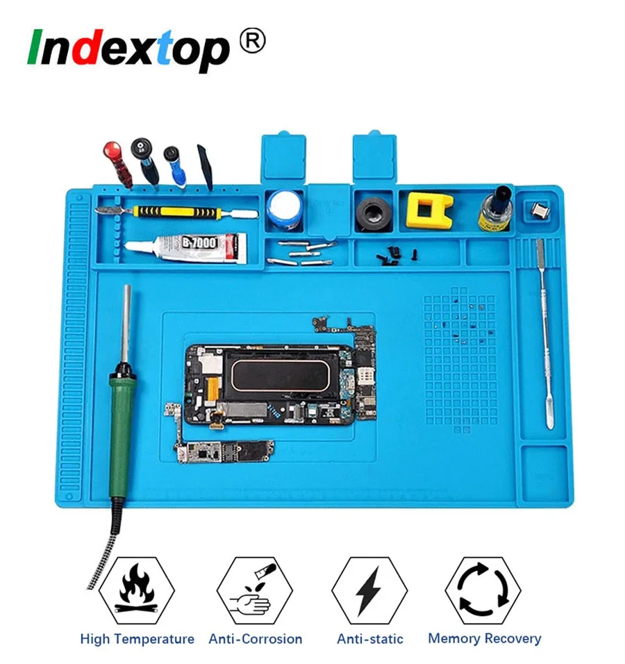 Heat Insulation Repair Pad Soldering Work Station Mat Silicon Welding Soldering Maintenance Platform portable stick welder