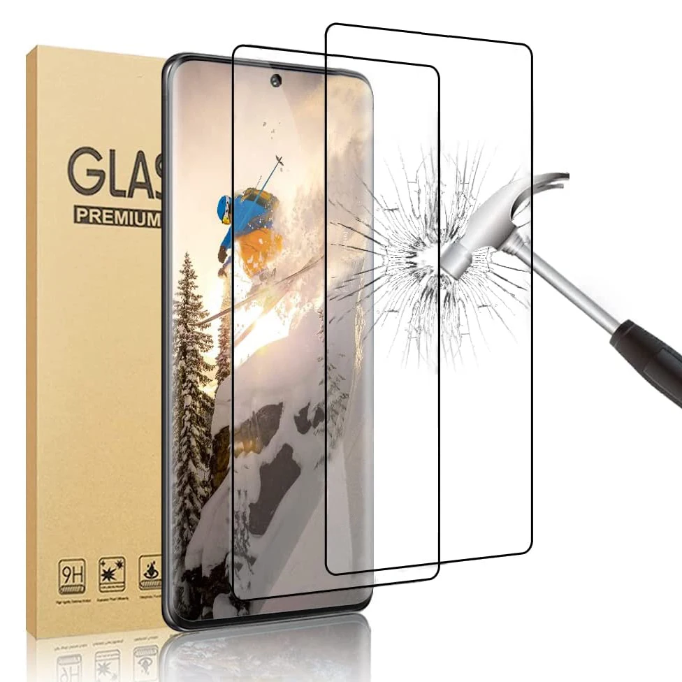 2PCS Support Ultrasonic Fingerprint Unlock Tempered Glass For Samsung Galaxy  S23 Ultra S22 Ultra S23 Plus S22+ Screen Protector