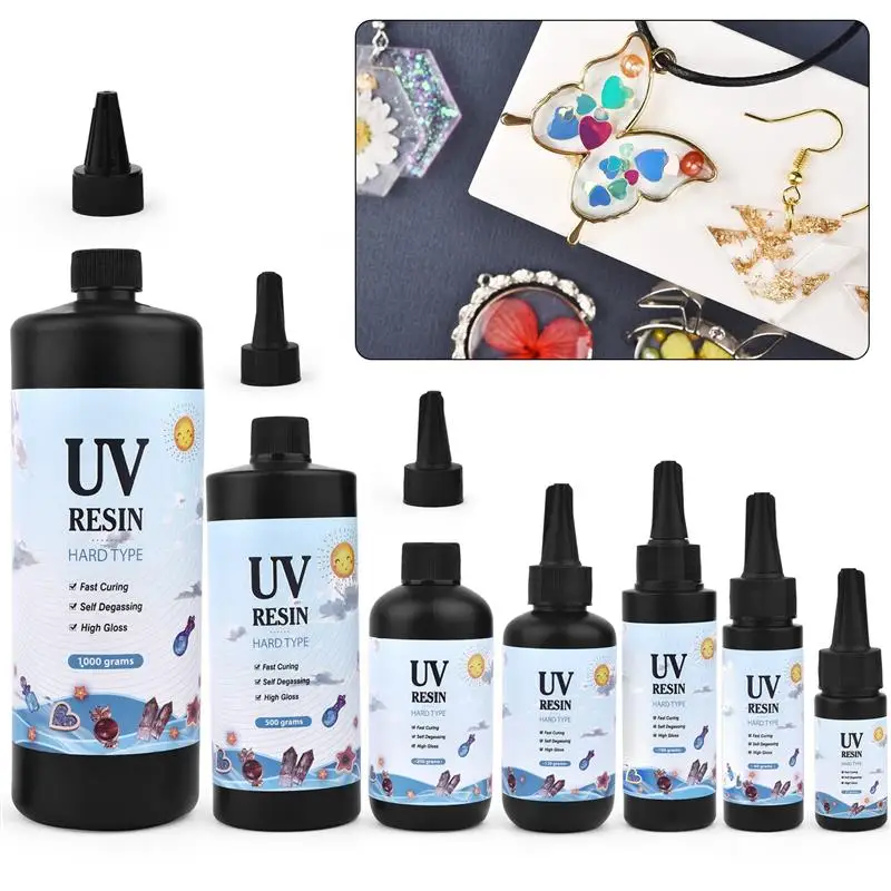 Quick Drying UV Resin Adhesive Colorless Transparent Ultraviolet Liquid UV Curing Use Craft DIY Jewelry Making Epoxy Resin Glue