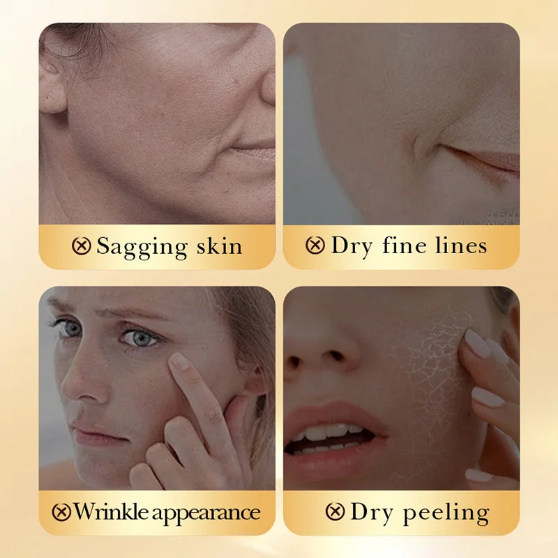 SADOER 24k Golden Collagen Facial Masks Anti Wrinkle Firming Moisturizing Anti-Aging Face Mask Beauty Facial Skin Care Products