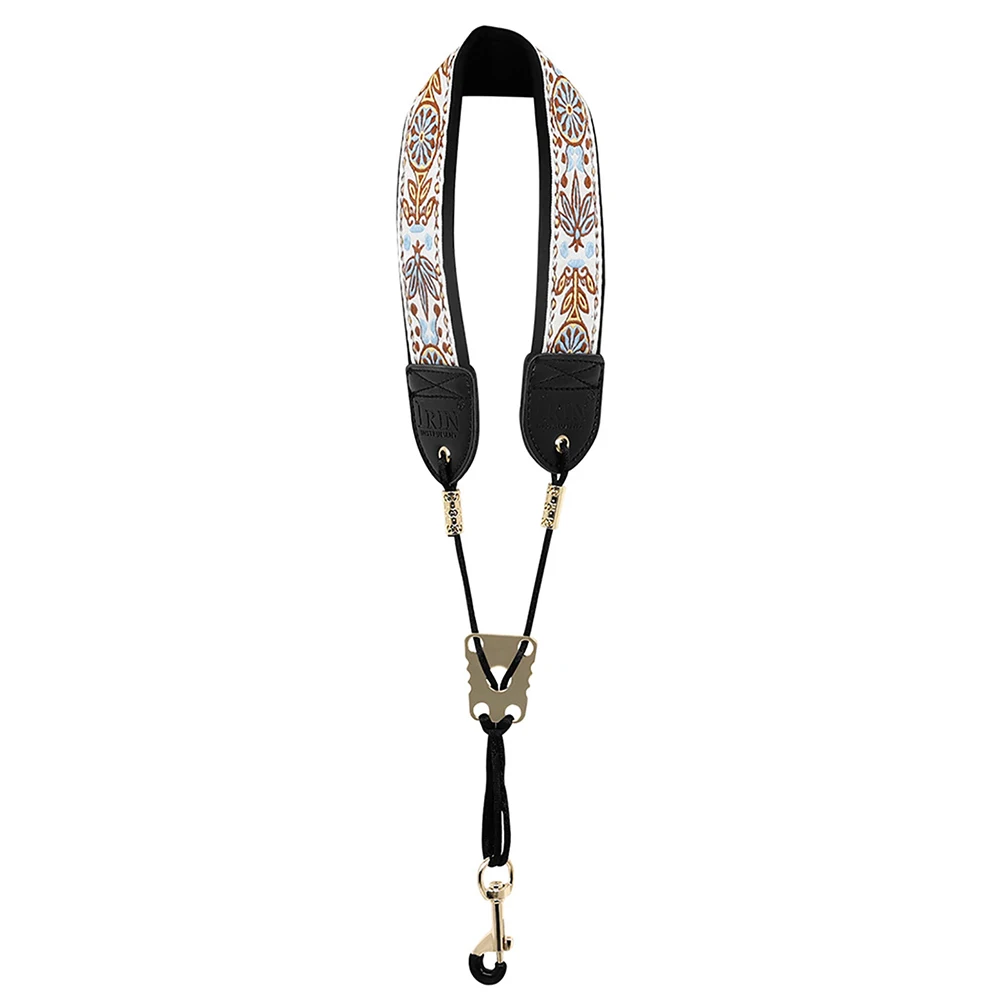 Universal Sax Neck Strap Adjustable Clarinet Neck Band with Hook Clasp Saxophone Strap for Alto Tenor Baritone Soprano