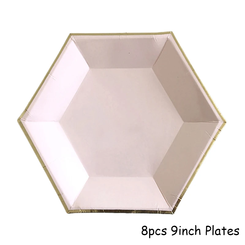 8pcs 9inch Hexagon