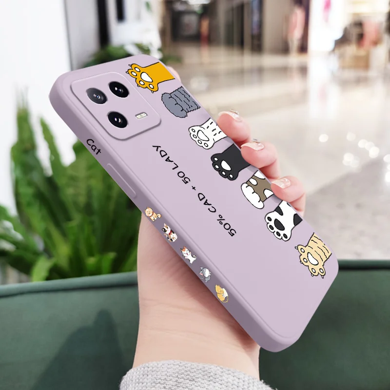 Premium Liquid Silicone Cat Litter Phone Case